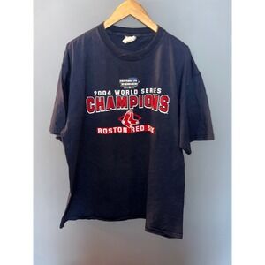 Vintage Boston Red Sox 2004 World Series Champions T Shirt MLB‎